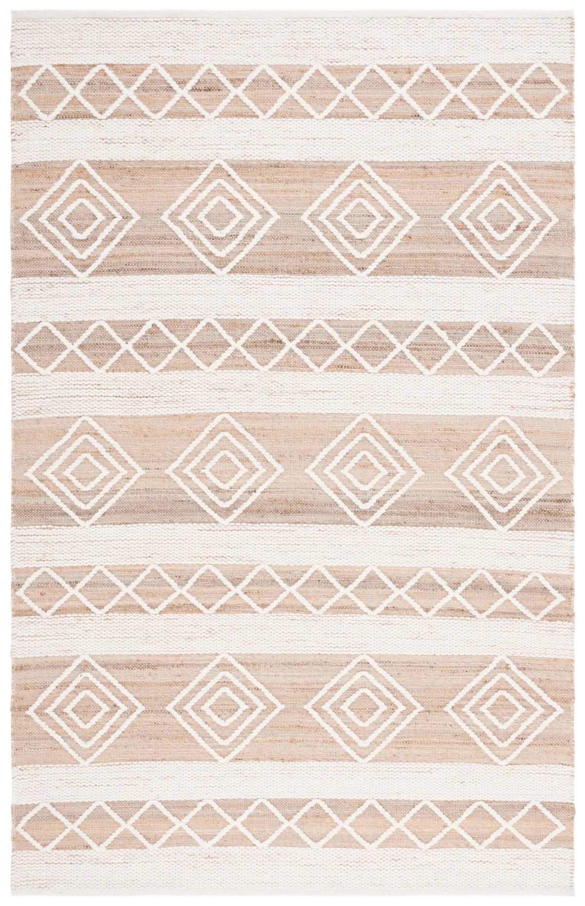 NATURAL FIBER Hand Woven 4' x 6' area rug