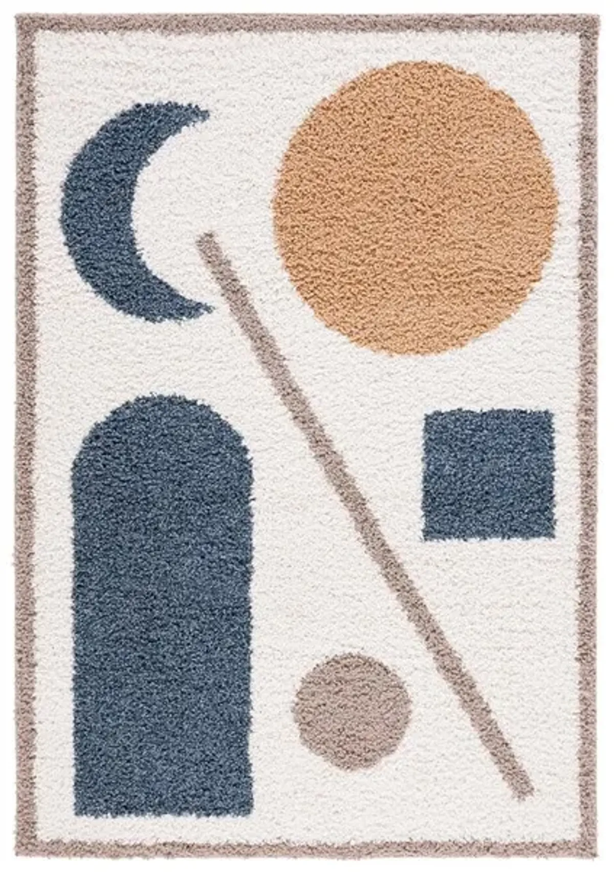 CALICO SHAG 114 Blue  9' X 12' Large Rectangle Rug
