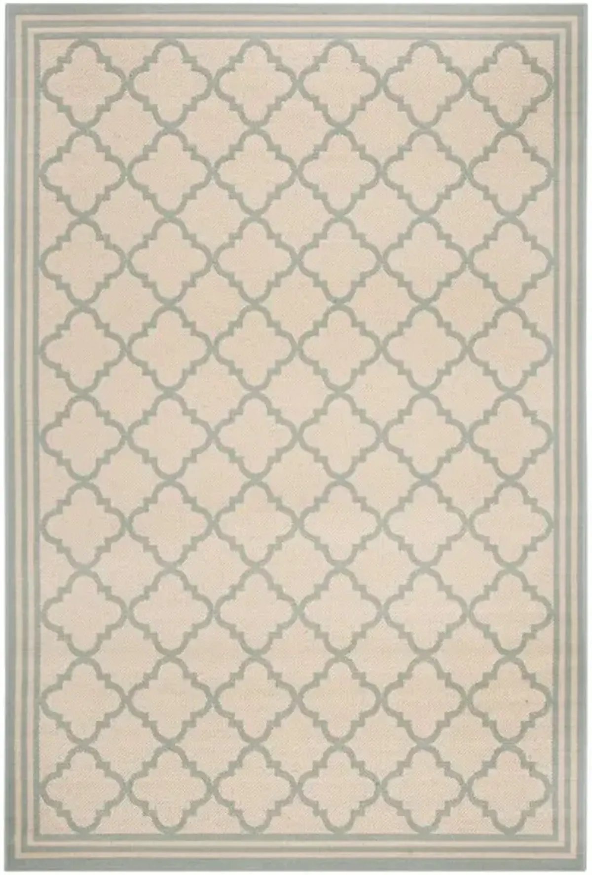 LINDEN 121 Collection LND121L-9 Cream / Aqua 9' X 12'