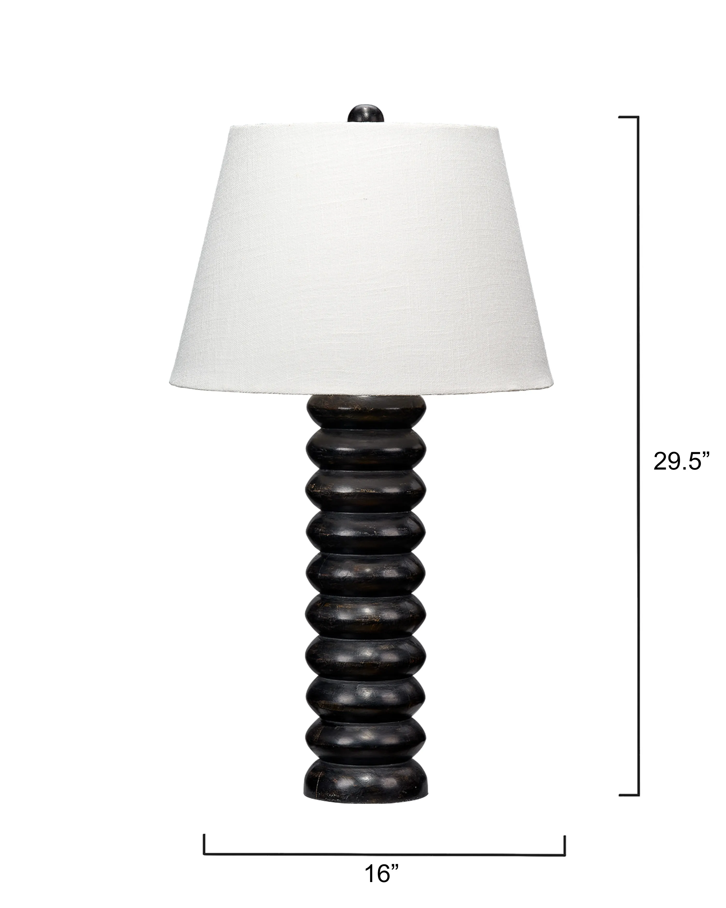 Abacus Mango Wood Table Lamp