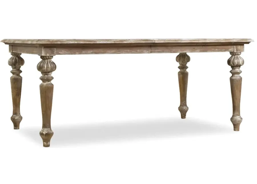 Chatelet Rectangle Leg Dining Table with Two 18'' Leaves