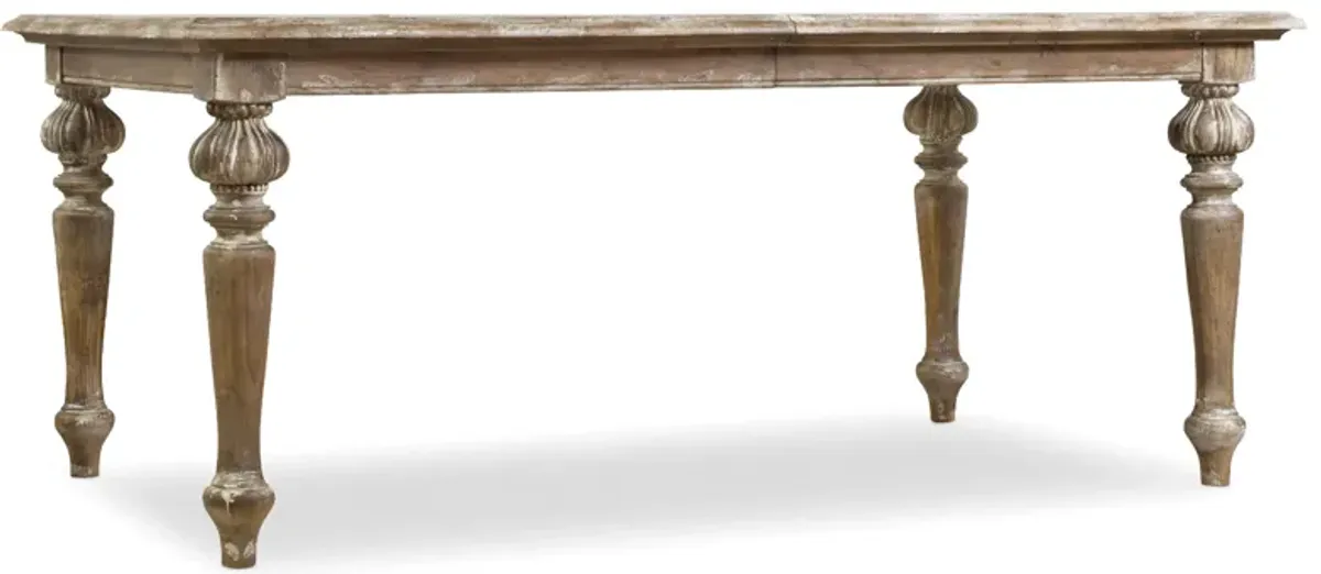 Chatelet Rectangle Leg Dining Table with Two 18'' Leaves