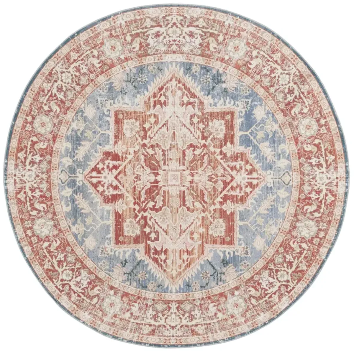 ARIZONA 137 BLUE GREEN  6' x 6' Round Round Rug