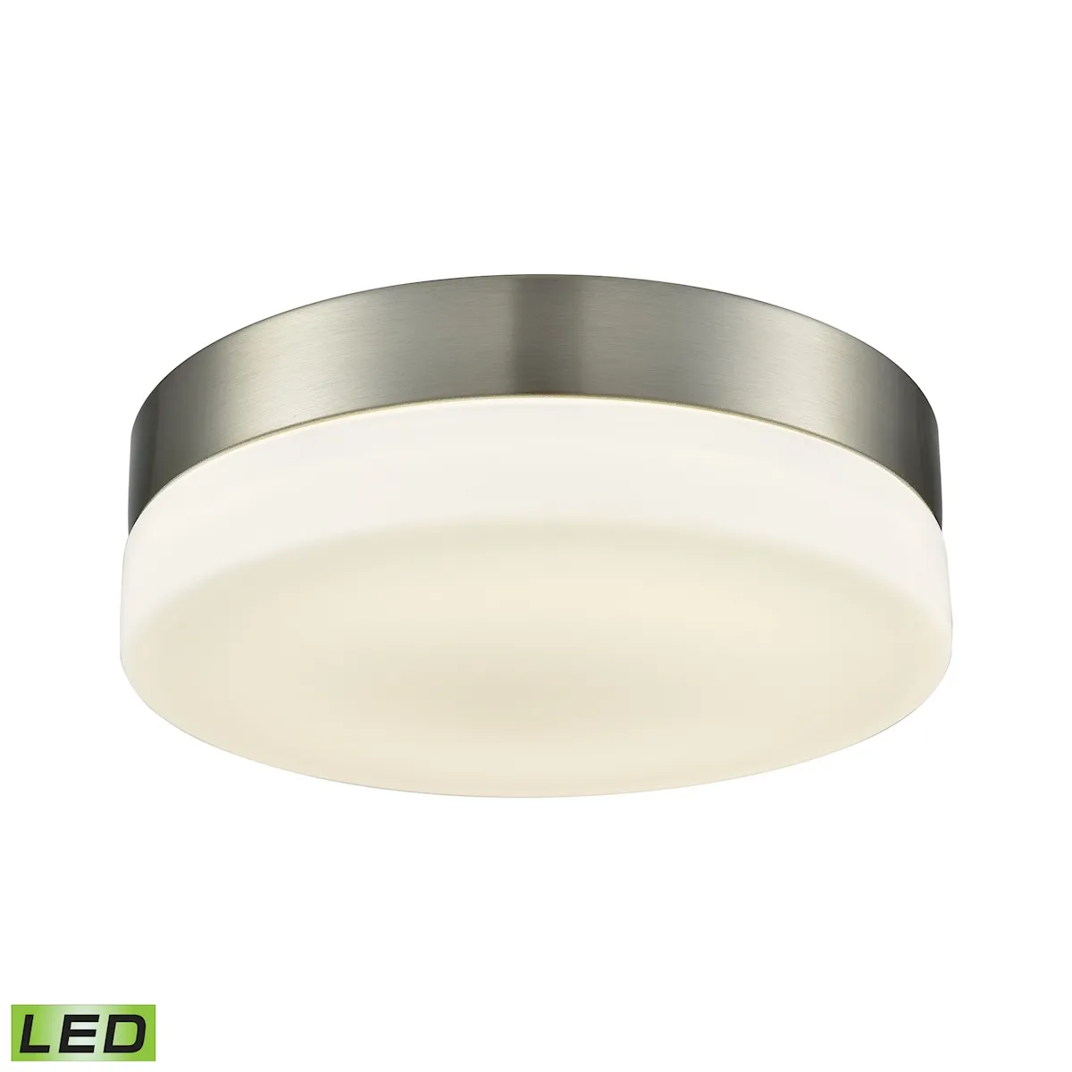 Holmby 9" Wide 1-Light Flush Mount - Satin Nickel