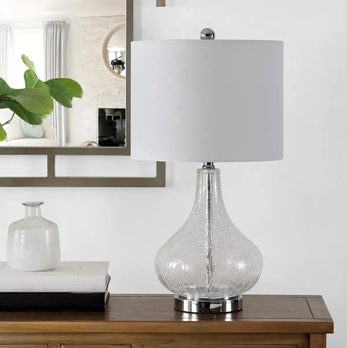 BROOKS GLASS TABLE LAMP 