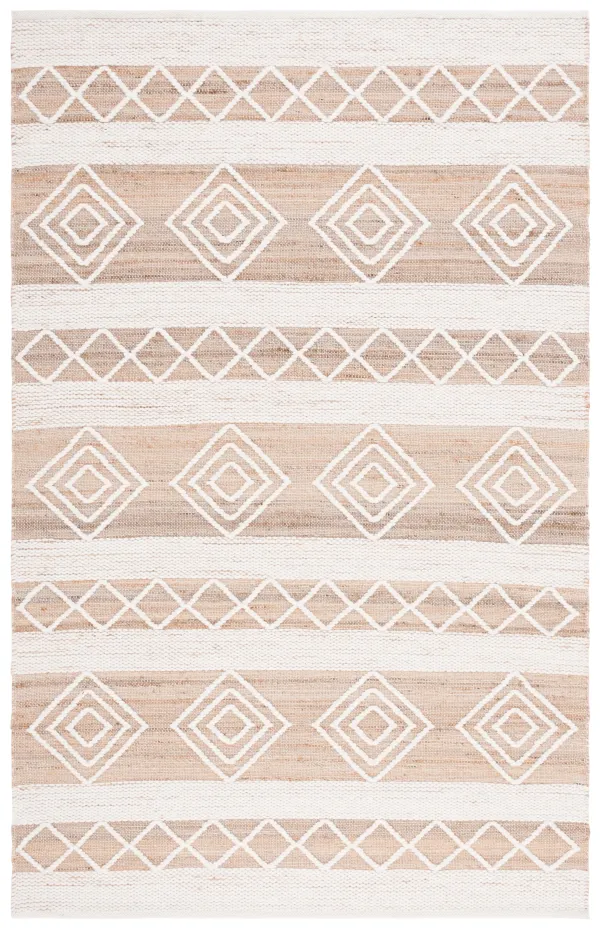 NATURAL FIBER Hand Woven 4' x 6' area rug