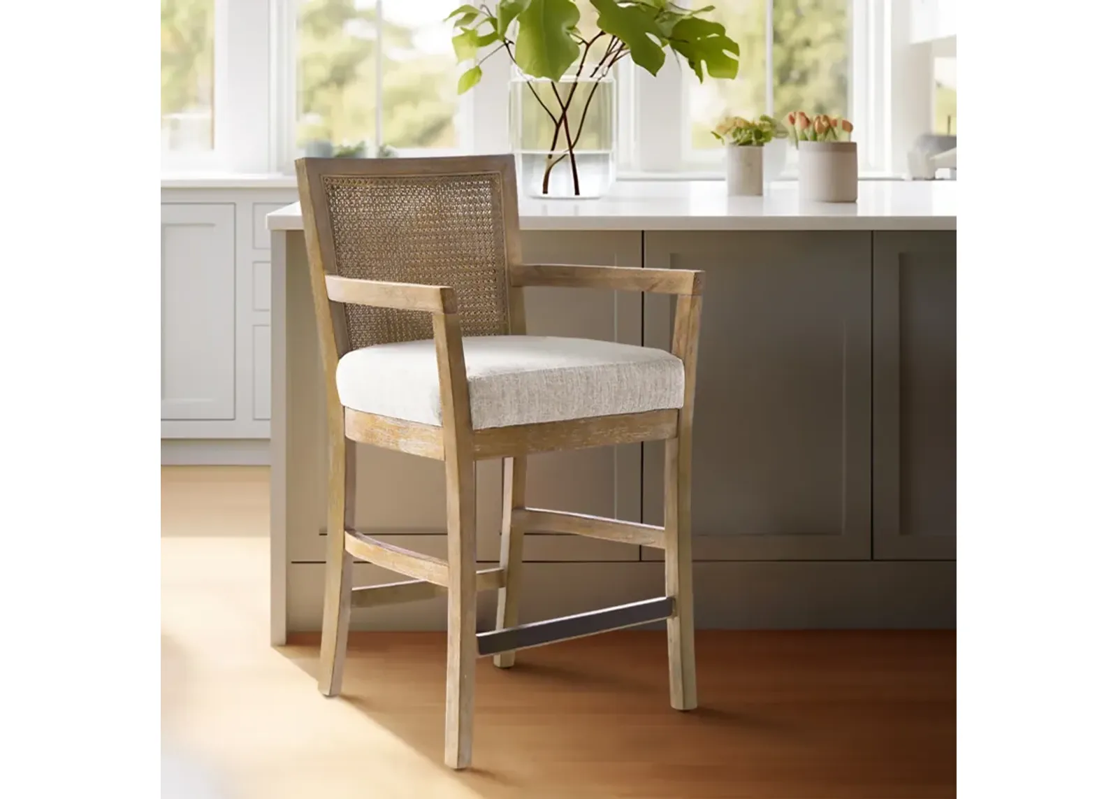 Diedra Cane Back Counter Stool