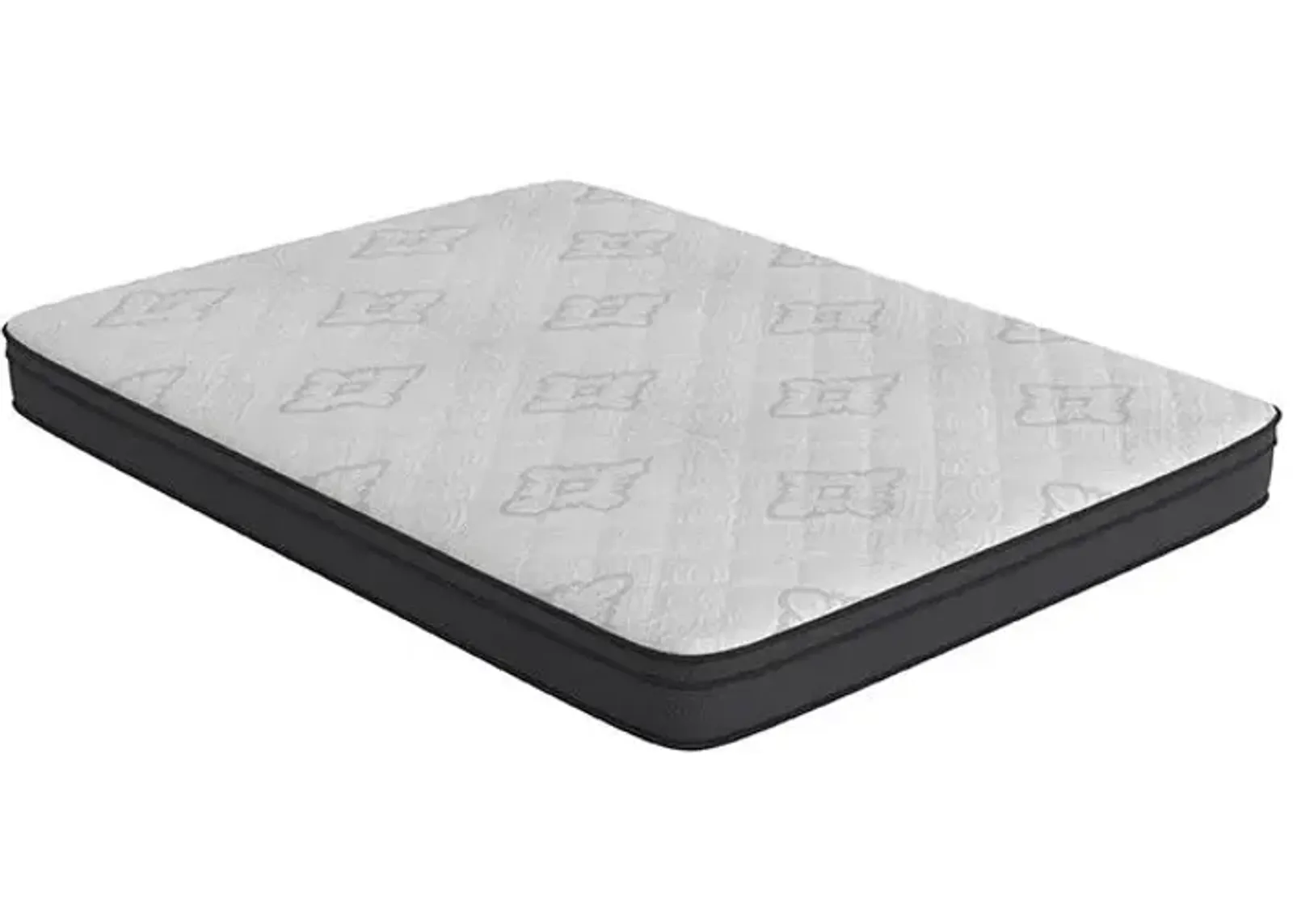 Evie 9.25" California King Mattress White and Black