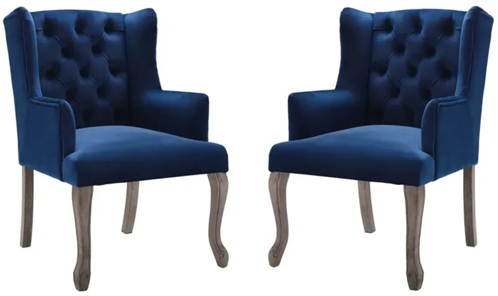 Realm Armchair Performance Velvet Set of 2