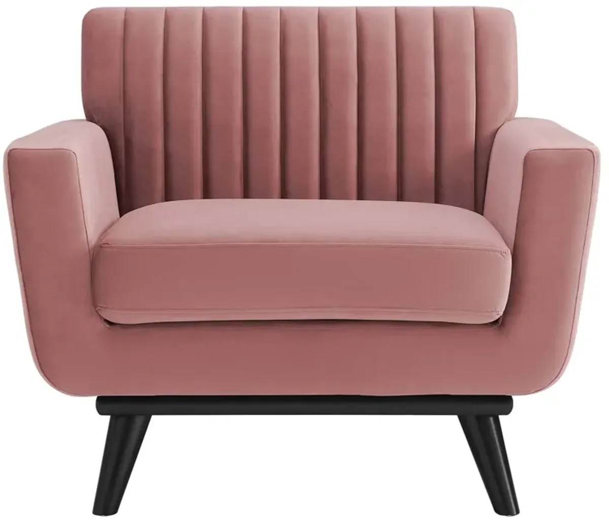 Engage Channel Tufted Performance Velvet Armchair