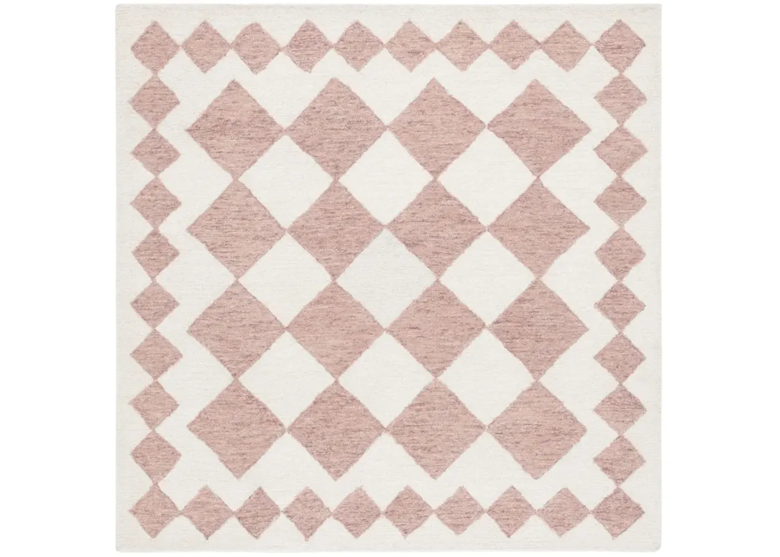 EBONY 137 PINK  6' x 6' Square Square Rug