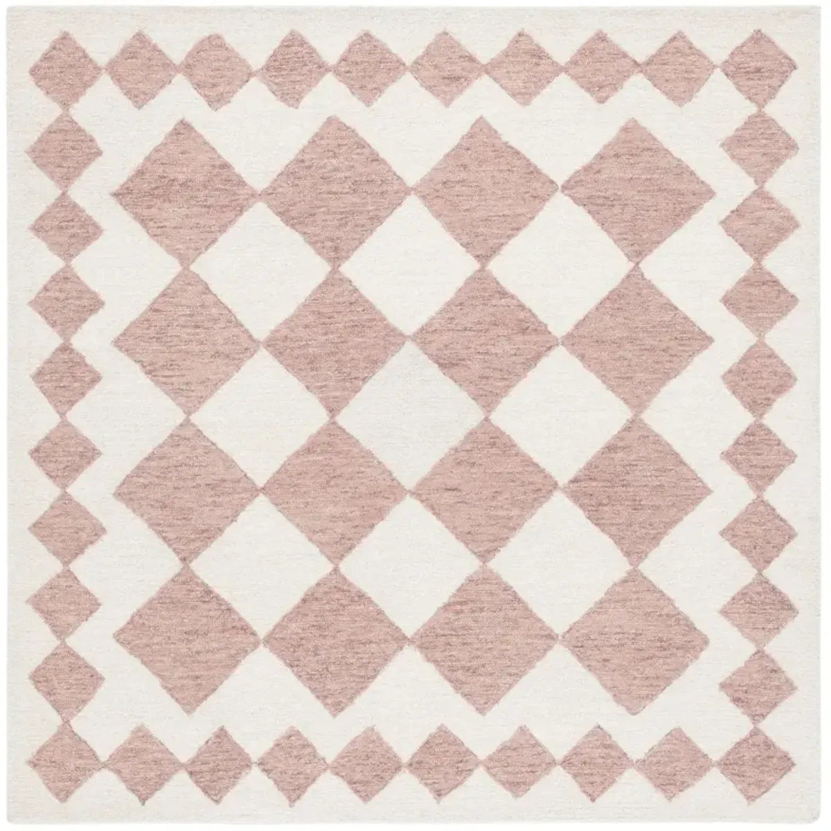 EBONY 137 PINK  6' x 6' Square Square Rug