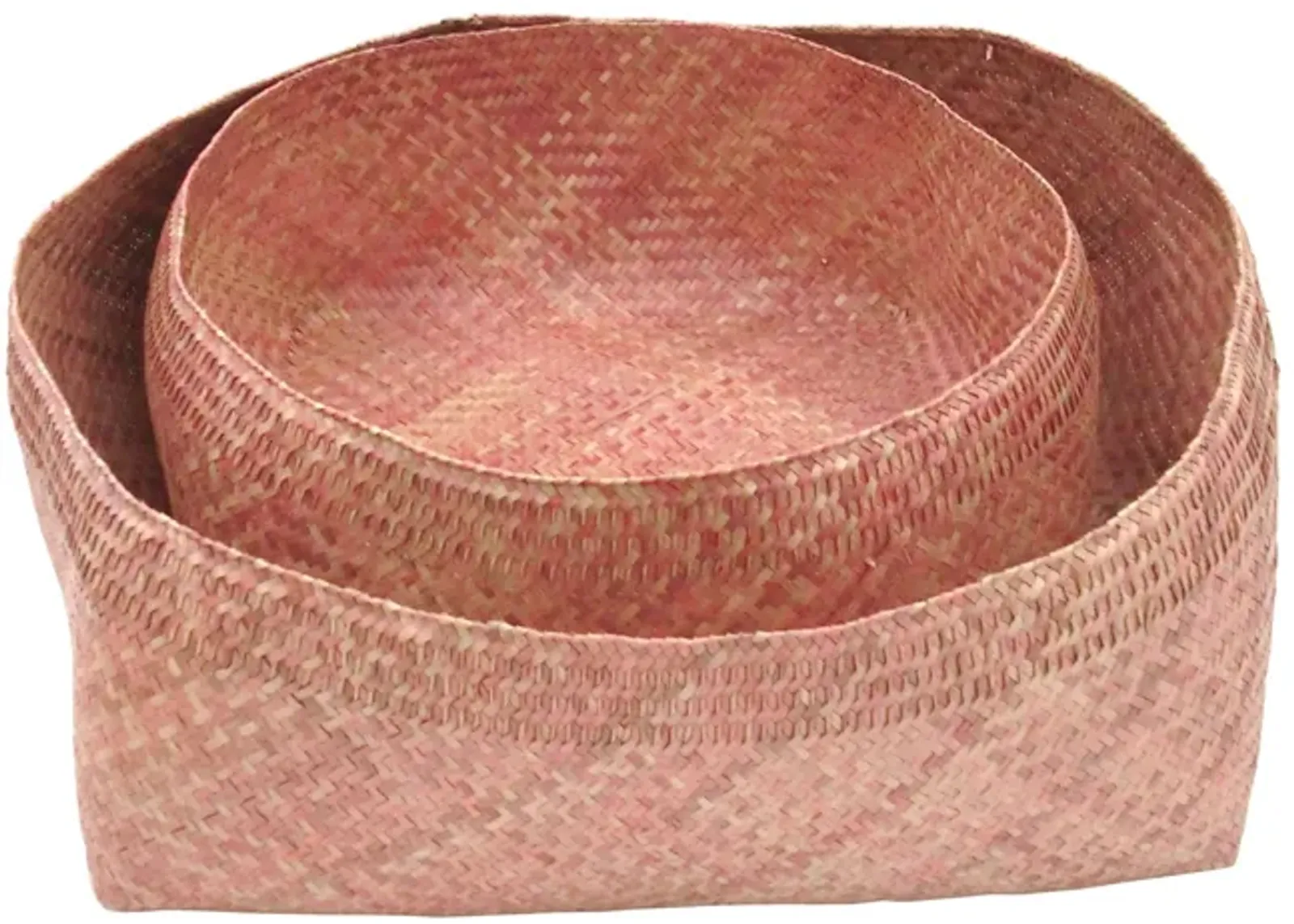 Pink Begonia Woven Bowl