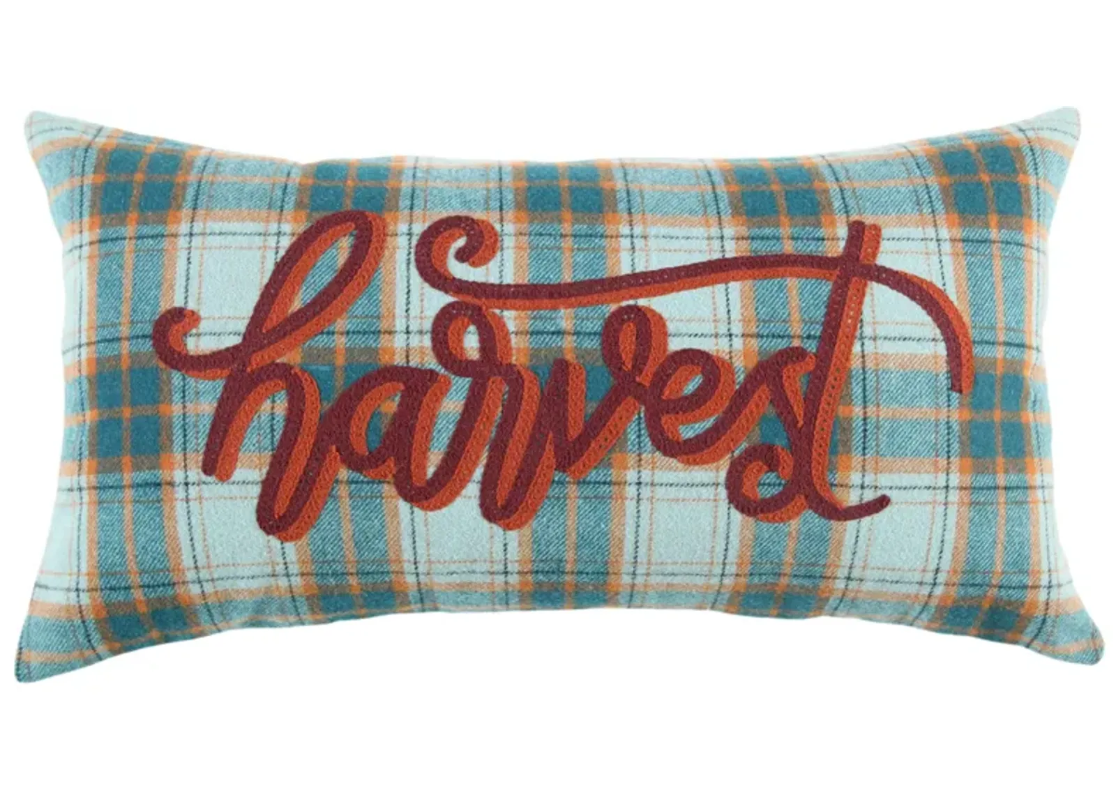 HARVEST 2021 Sentiment Teal  Pillow