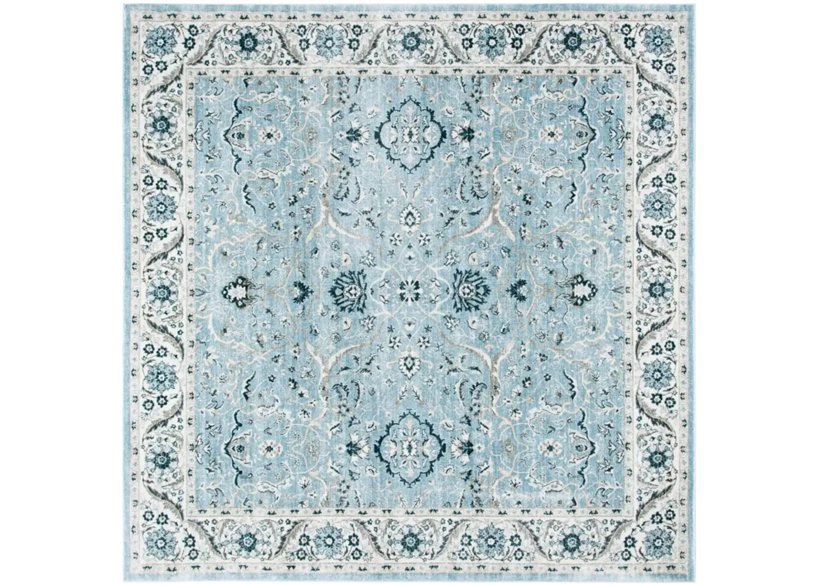 ISABELLA 912 LIGHT BLUE  8' x 8' Square Square Rug