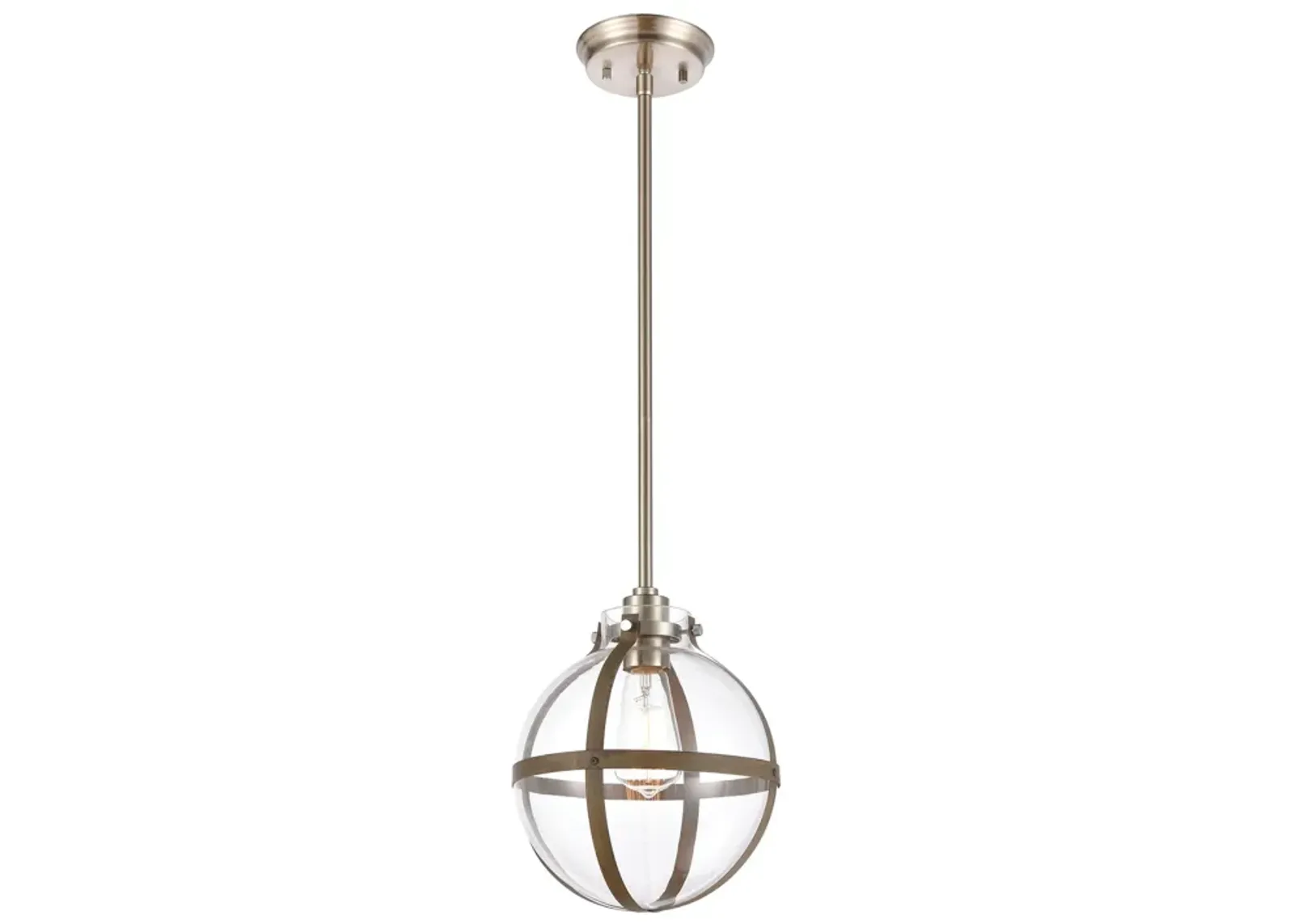 Cusp 9" Wide 1-Light Mini Pendant - Light Wood