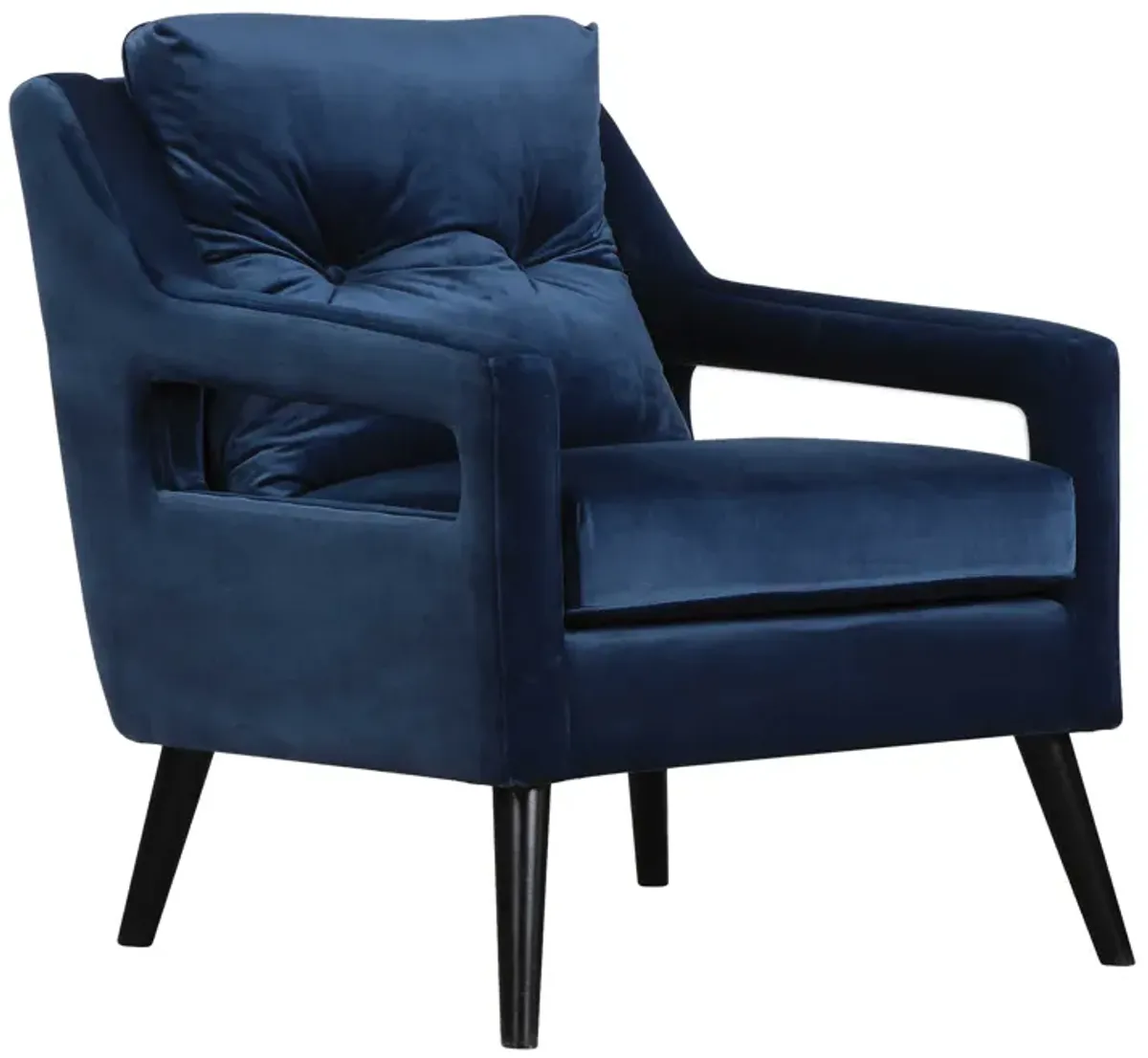 O'Brien Blue Velvet Armchair