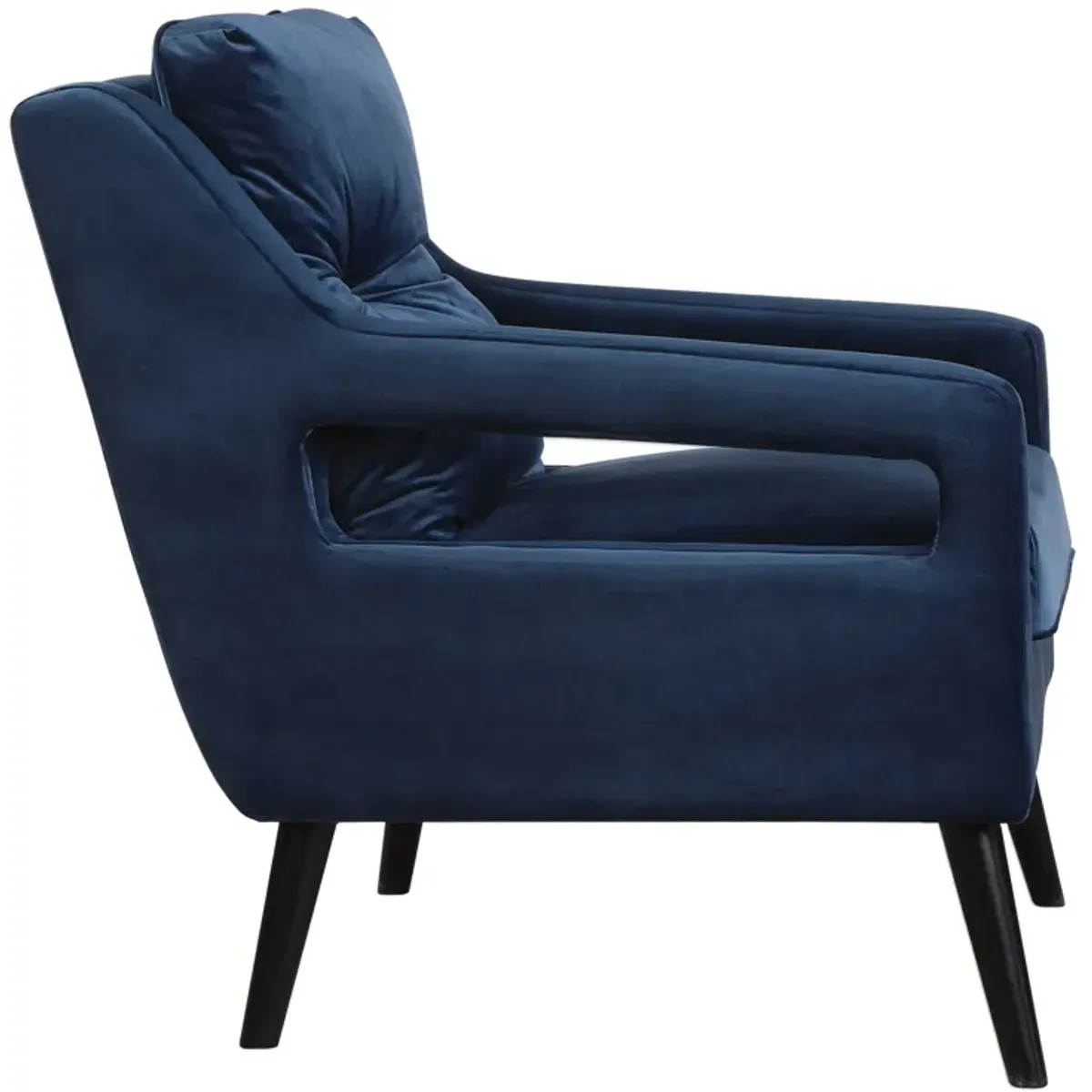 O'Brien Blue Velvet Armchair