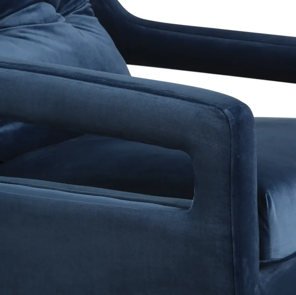 O'Brien Blue Velvet Armchair