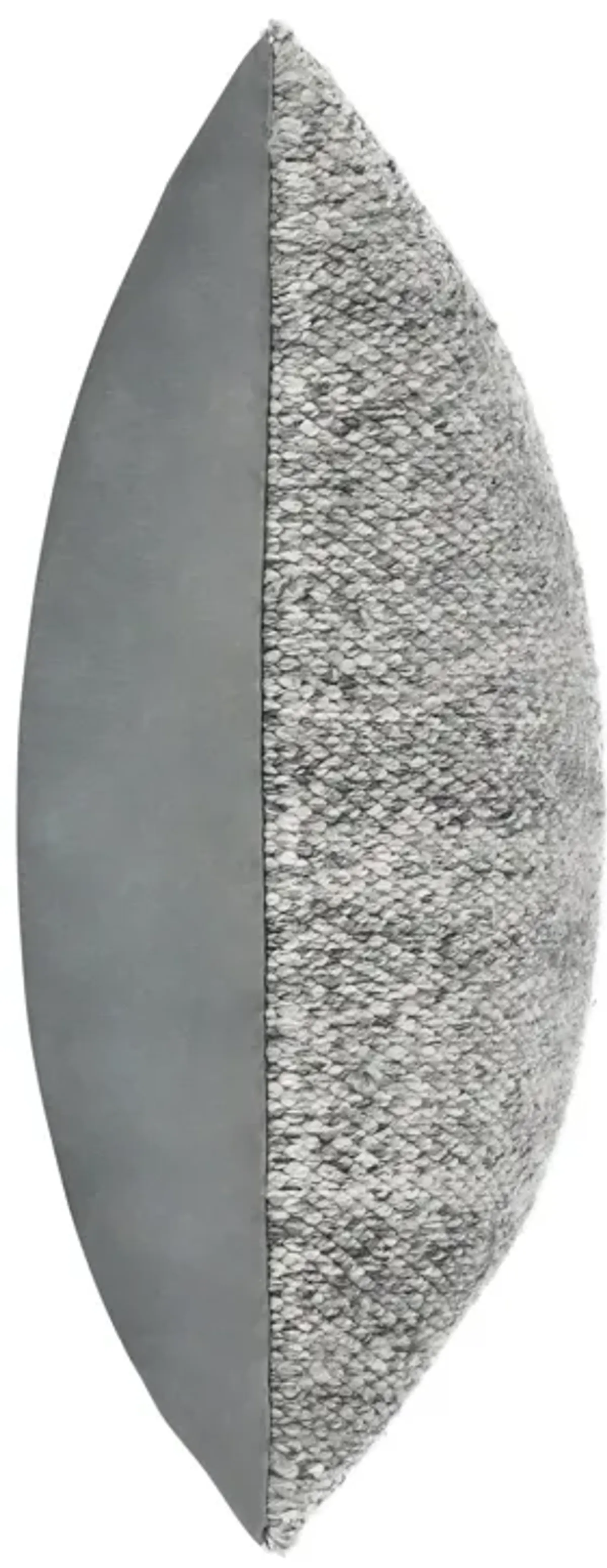 Stella 26" Recycled Fabric Fabric Throw Pillow, Gray