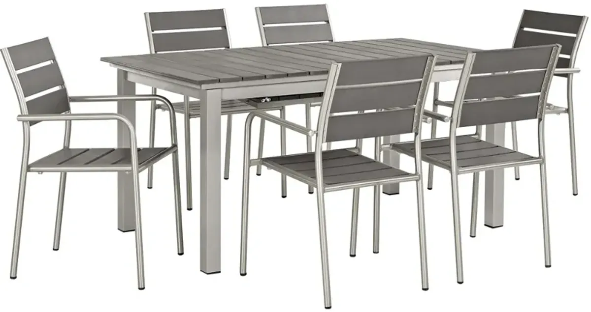 Shore 7 Piece Outdoor Patio Dining Set