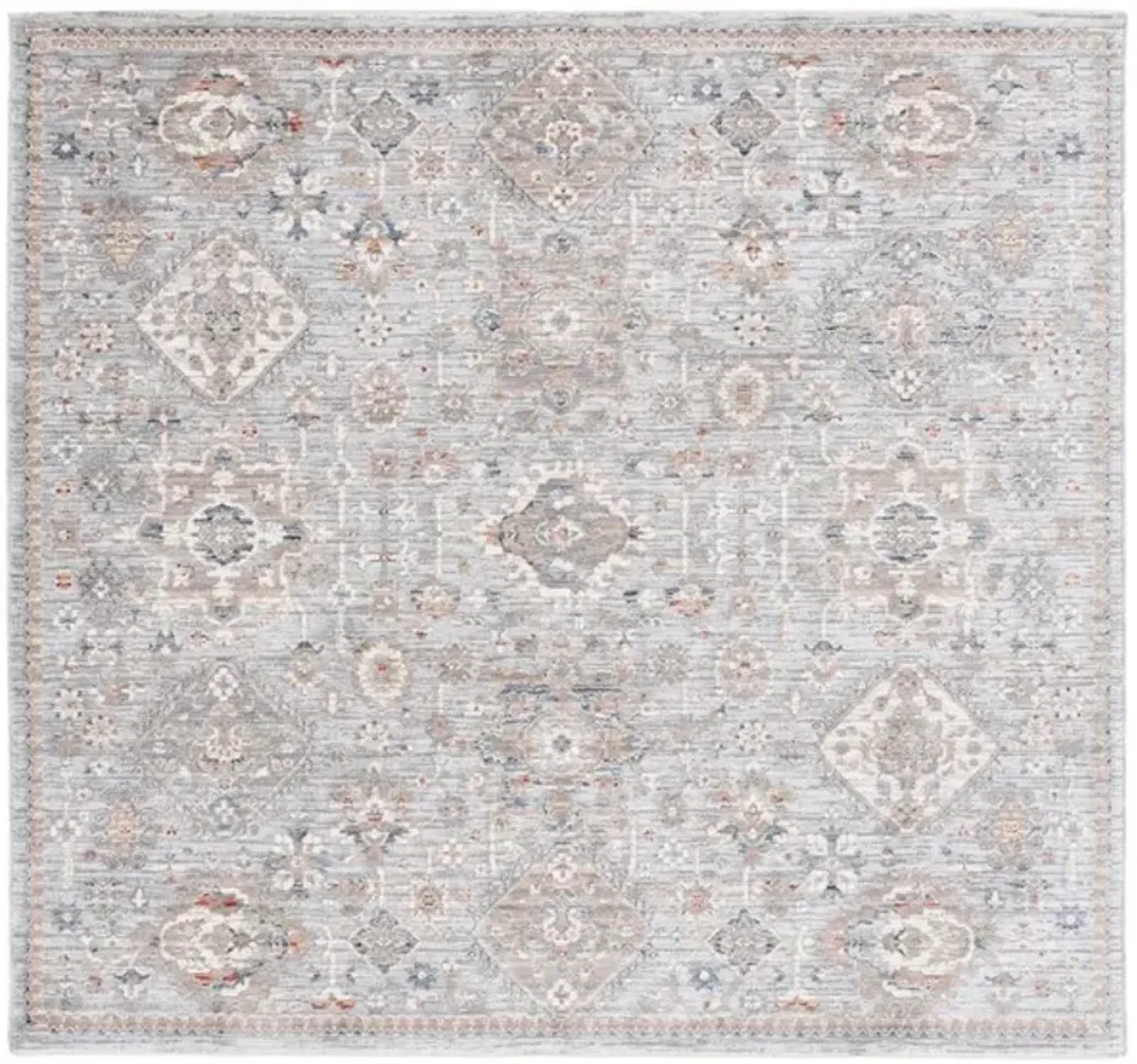 HARLOW 164 Grey  6'-3' X 6'-3' Square Square Rug