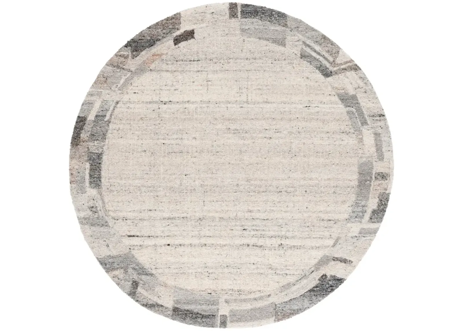 RESTORATION VINTAGE 801 GREY  6' x 6' Round Round Rug