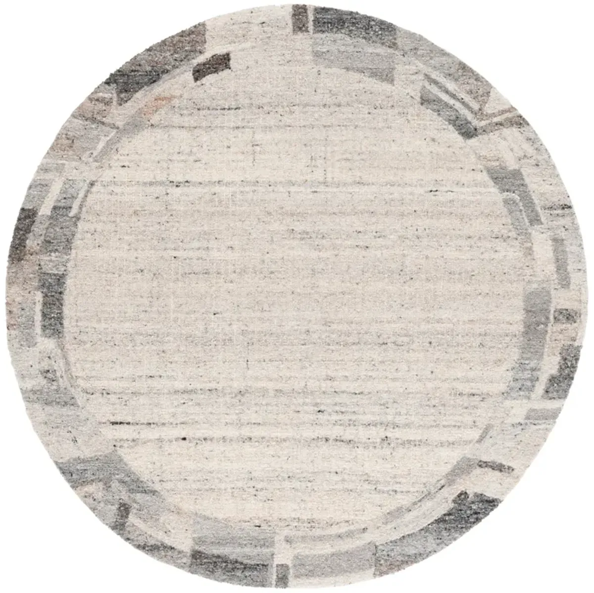 RESTORATION VINTAGE 801 GREY  6' x 6' Round Round Rug