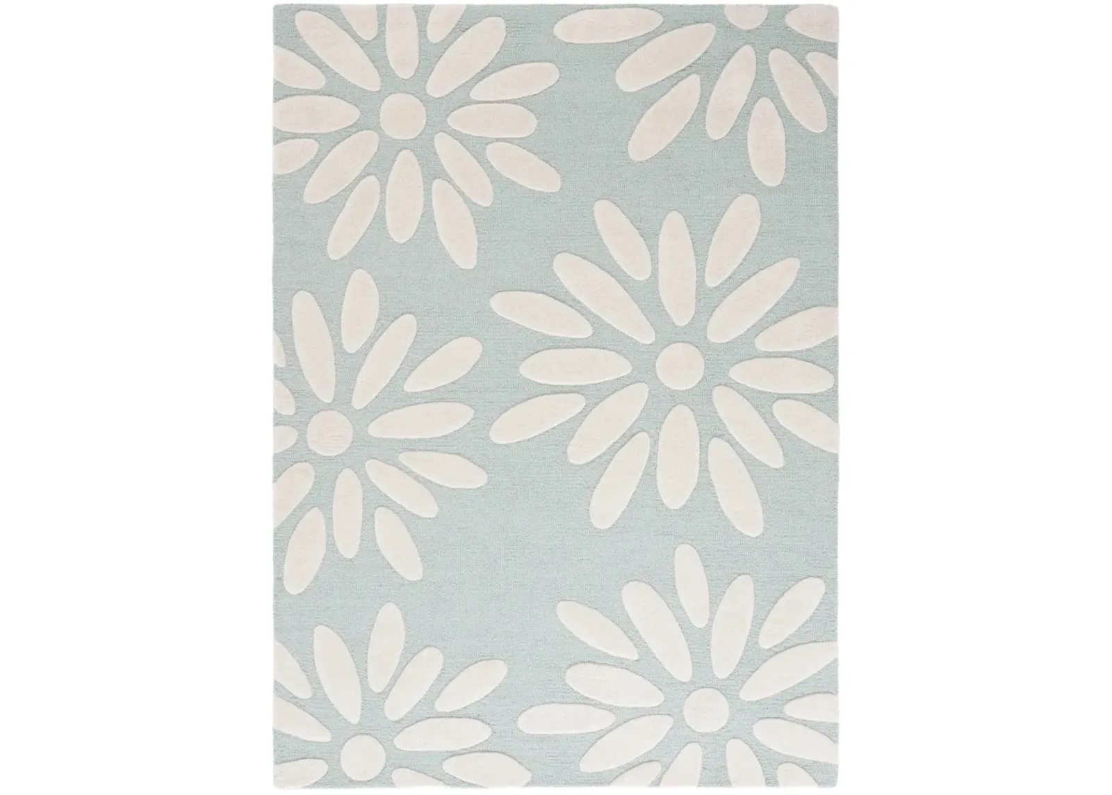 SAFAVIEH KIDS 914 DAISY TEAL  5' x 7' Medium Rectangle Rug