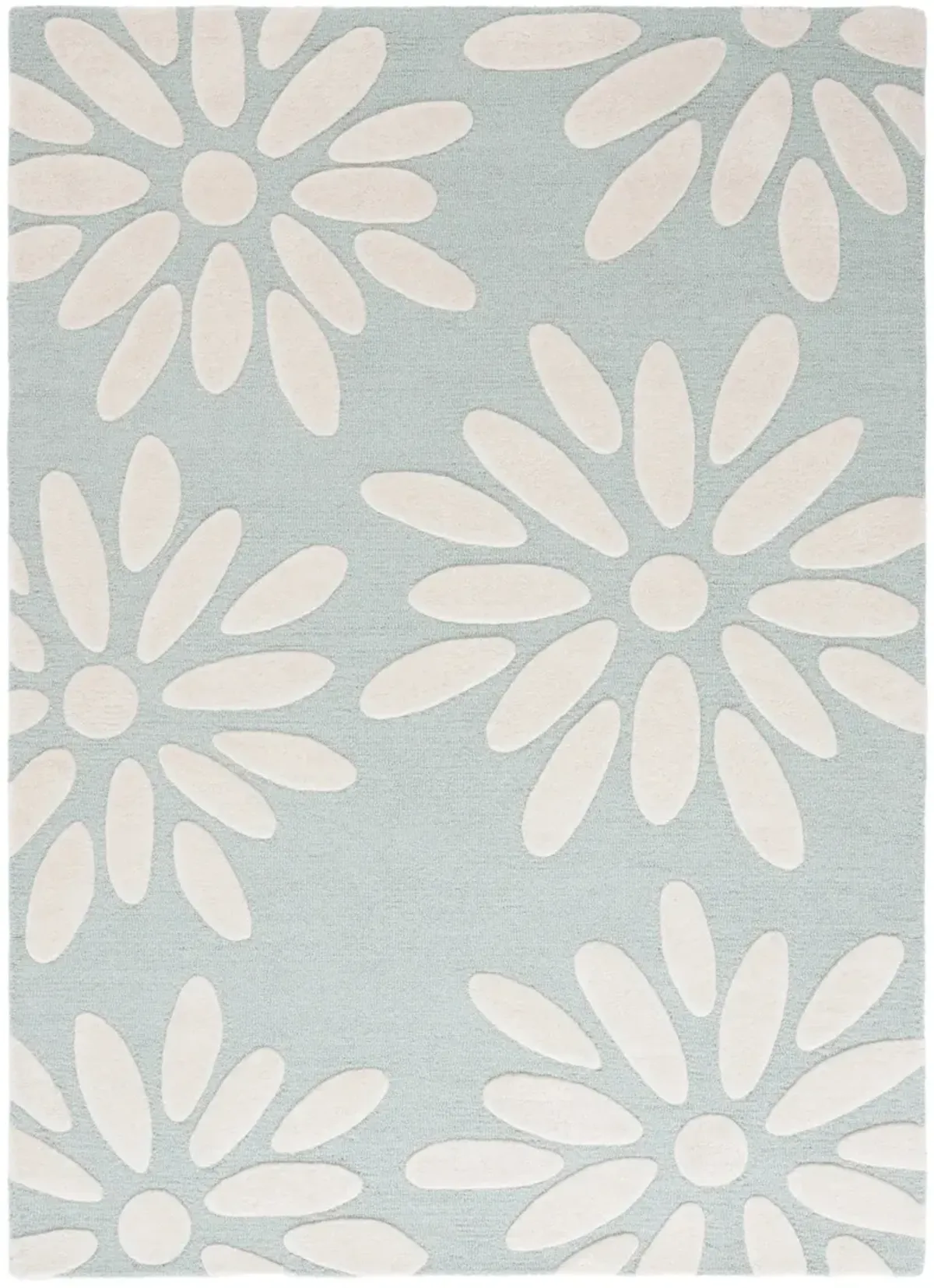 SAFAVIEH KIDS 914 DAISY TEAL  5' x 7' Medium Rectangle Rug