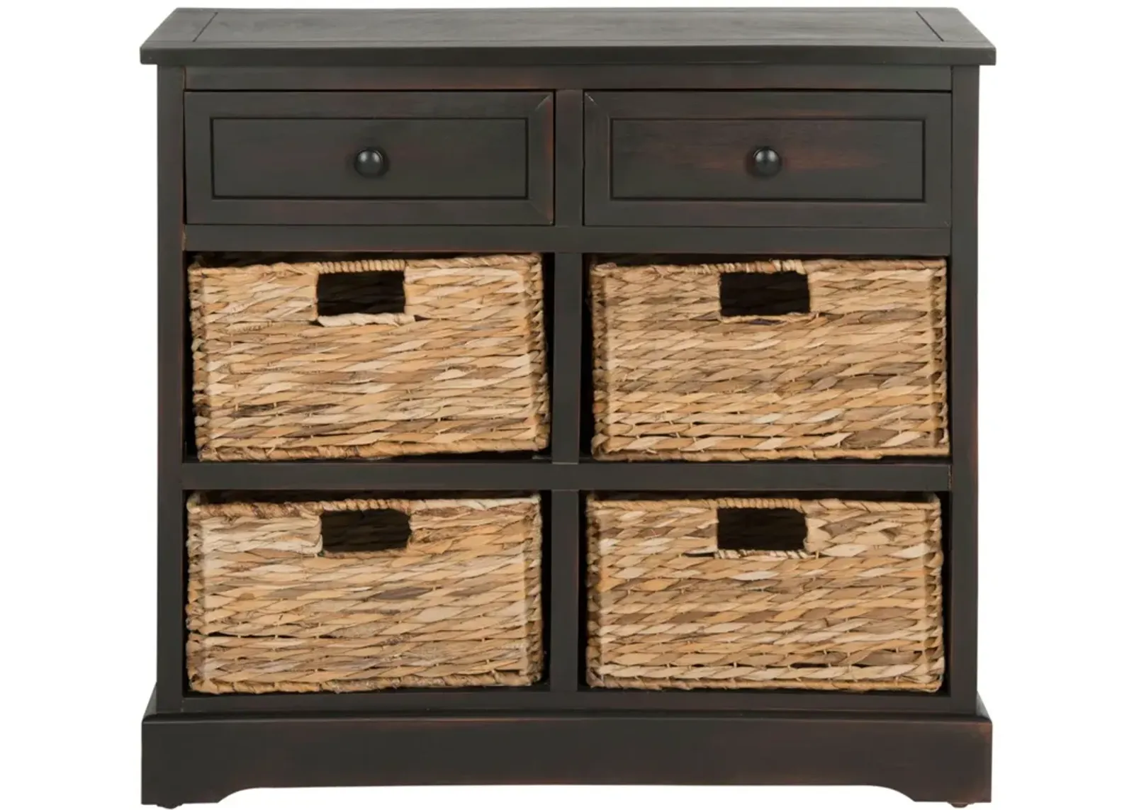 HERMAN STORAGE UNIT W/ WICKER BASKETS 