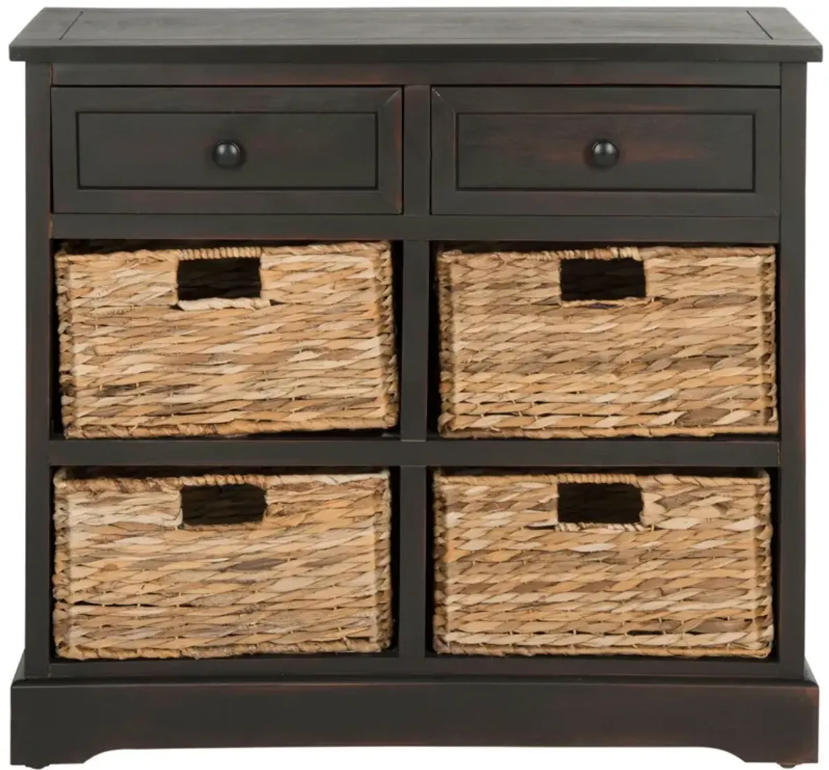 HERMAN STORAGE UNIT W/ WICKER BASKETS 