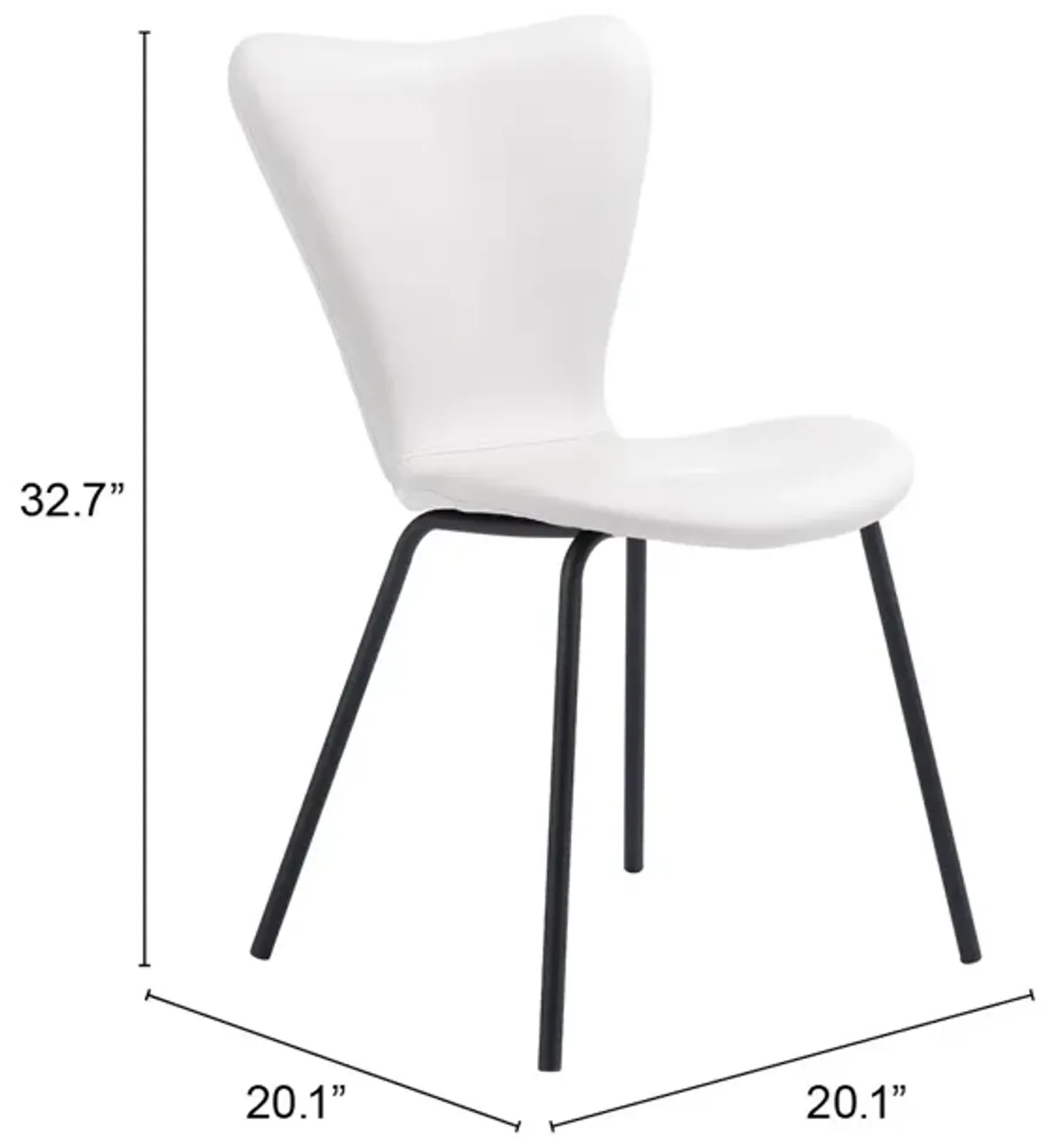 Torlo Dining Chair (Set of 2) White