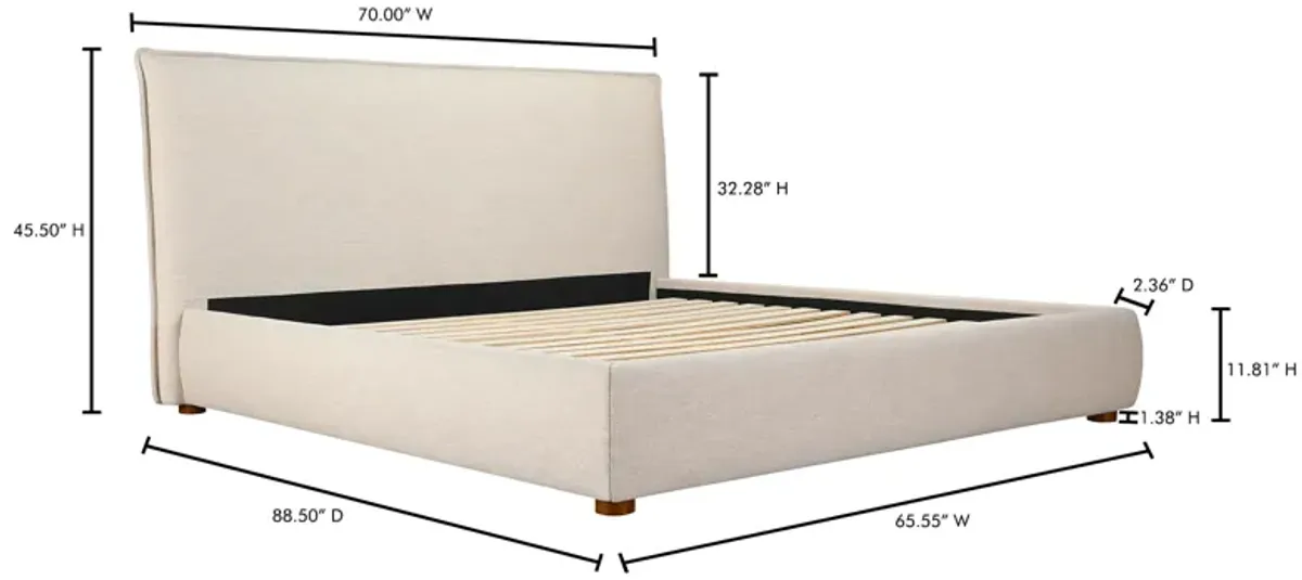 LUZON QUEEN BED WHEAT