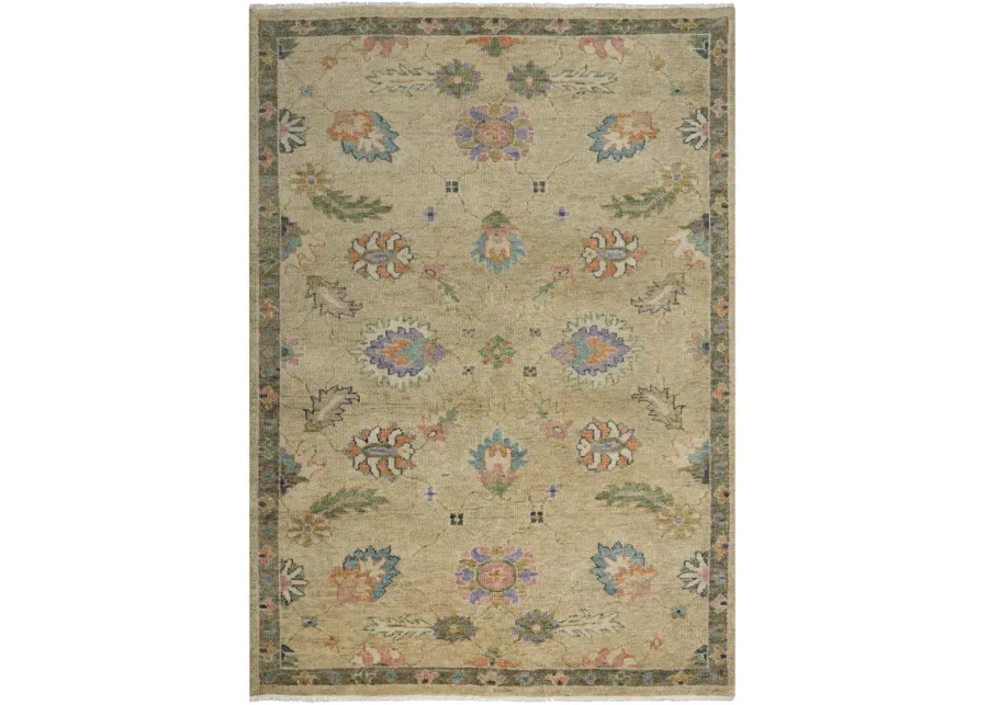 Envision Beige  Hand Spun Wool 9'x12' Rectangle Rug