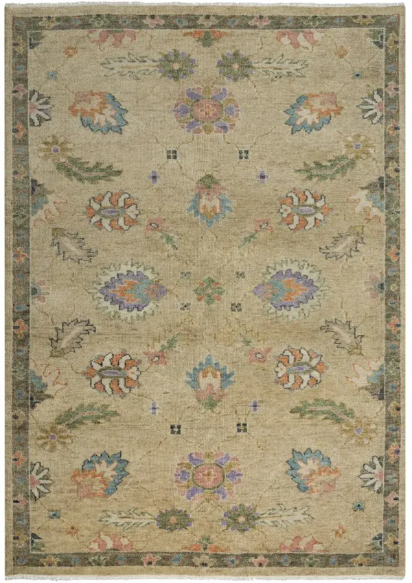 Envision Beige  Hand Spun Wool 9'x12' Rectangle Rug