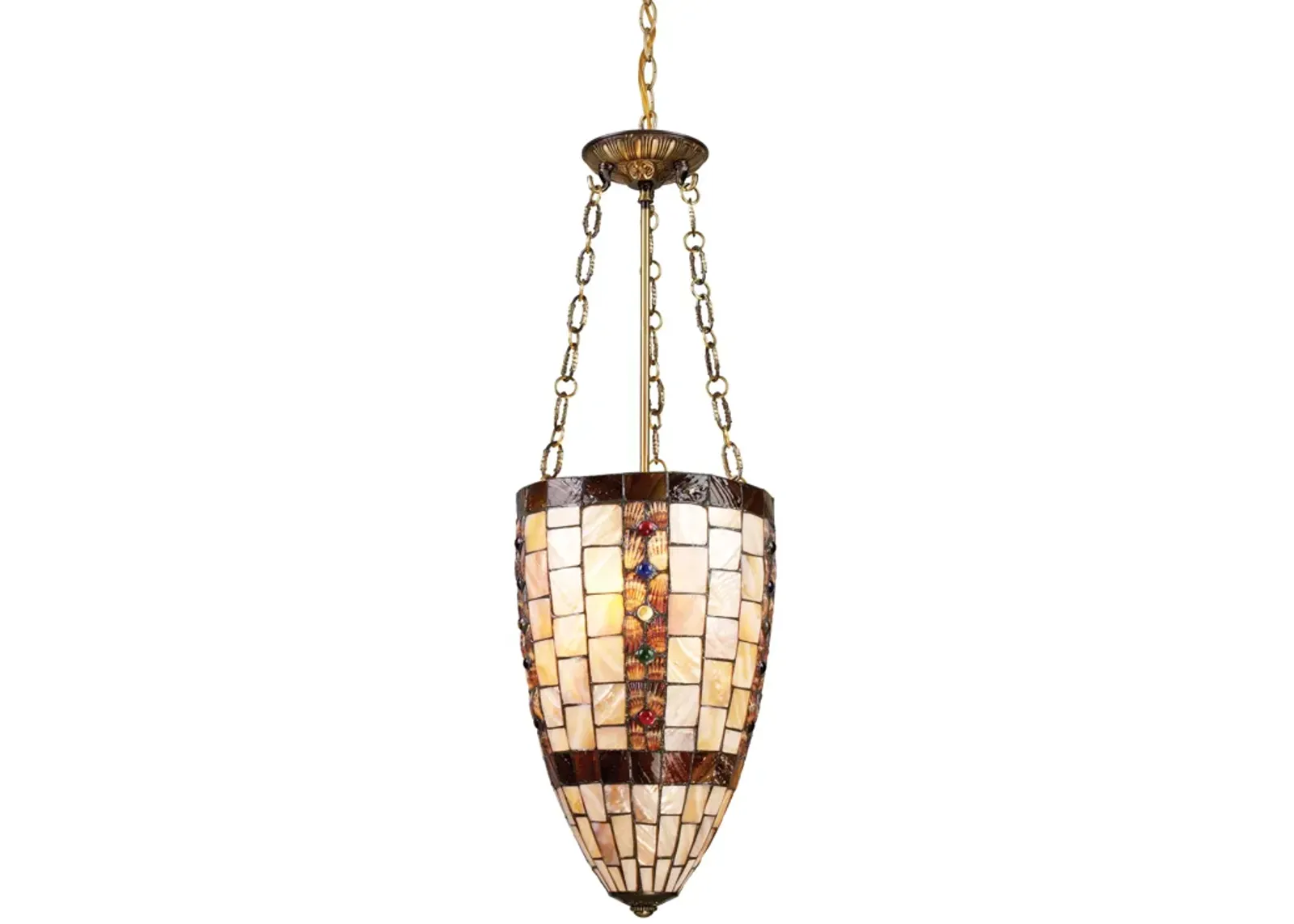 Hastings 3-Light Pendant in Antique Brass