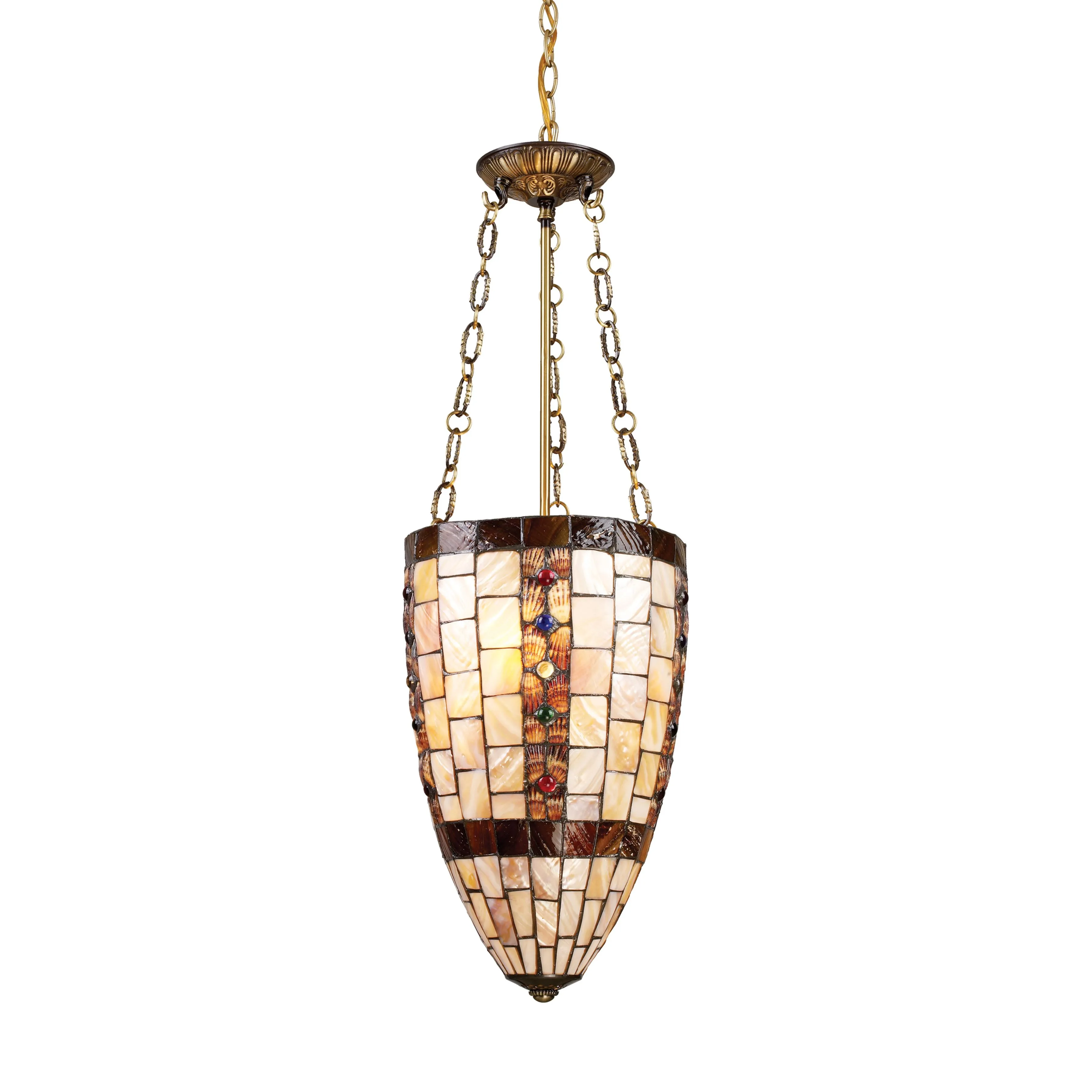 Hastings 3-Light Pendant in Antique Brass