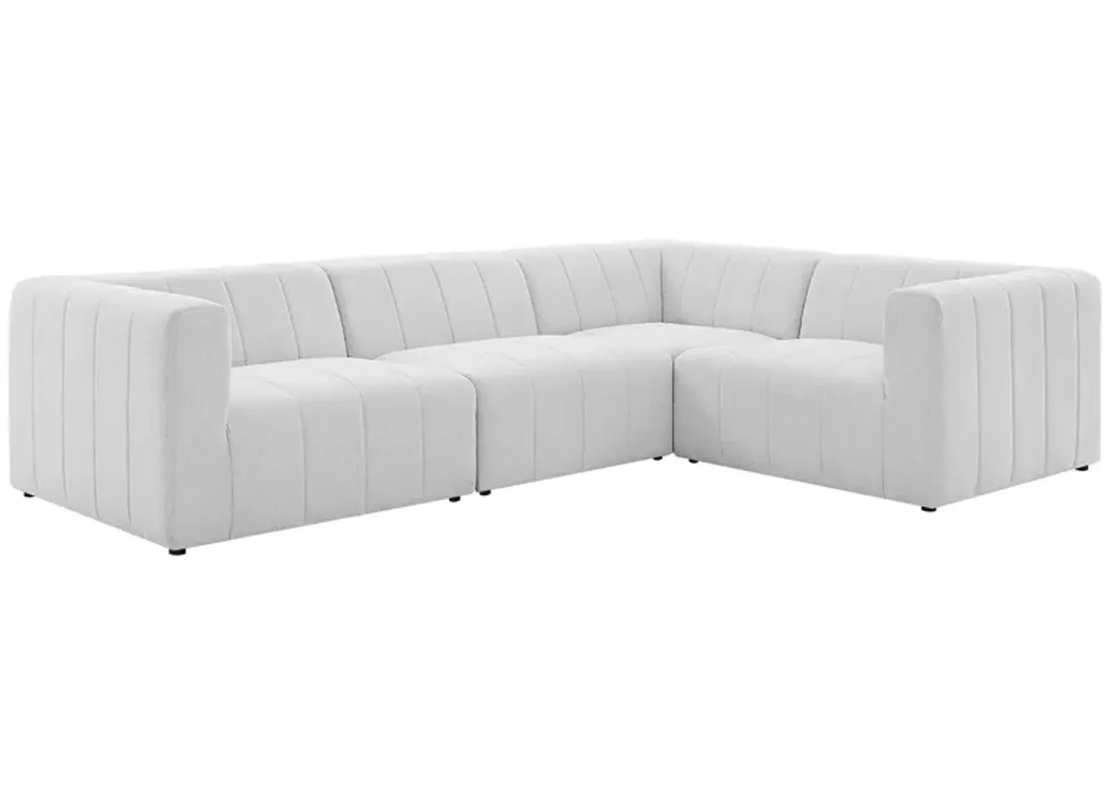 Bartlett Upholstered Fabric 4-Piece Sectional Sofa