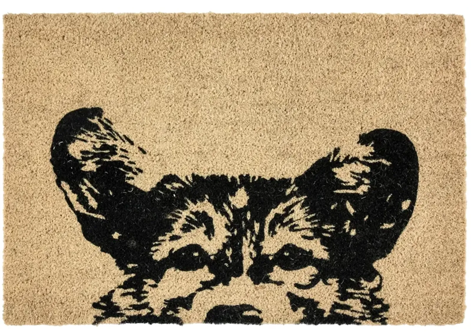 doormat earnest dog black 24x36