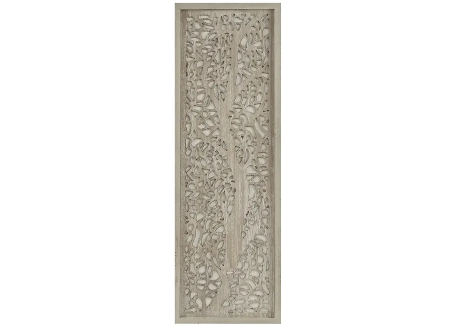 Madison Park Laurel Branches Natural Laser Cut Tree Framed Panel Wall Decor