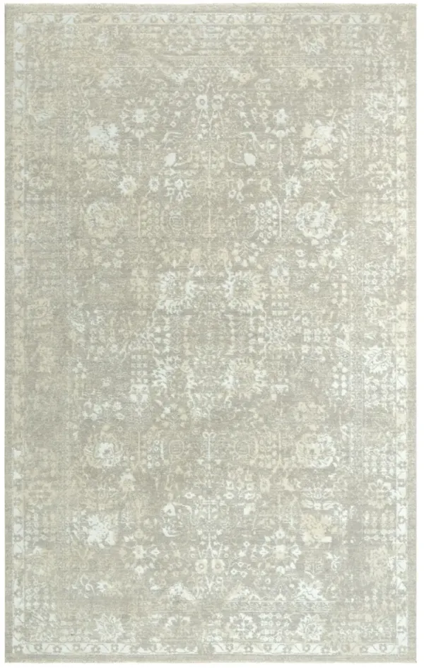 Couture Gray Classic/Updated NZ Wool/Tencel Blend 2' x 3'  Rectangle Rug