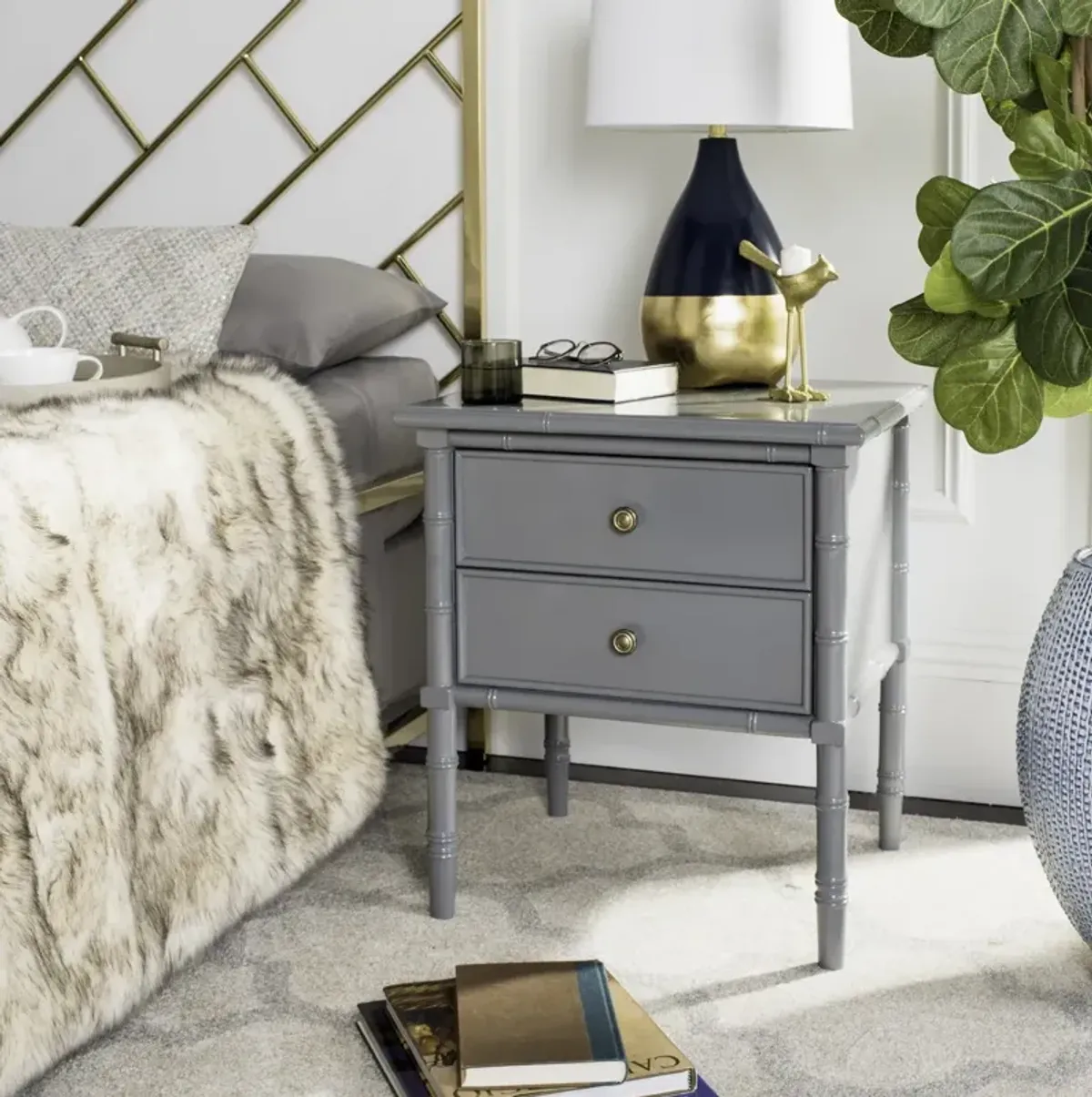 Mina 2 Drawer Nightstand