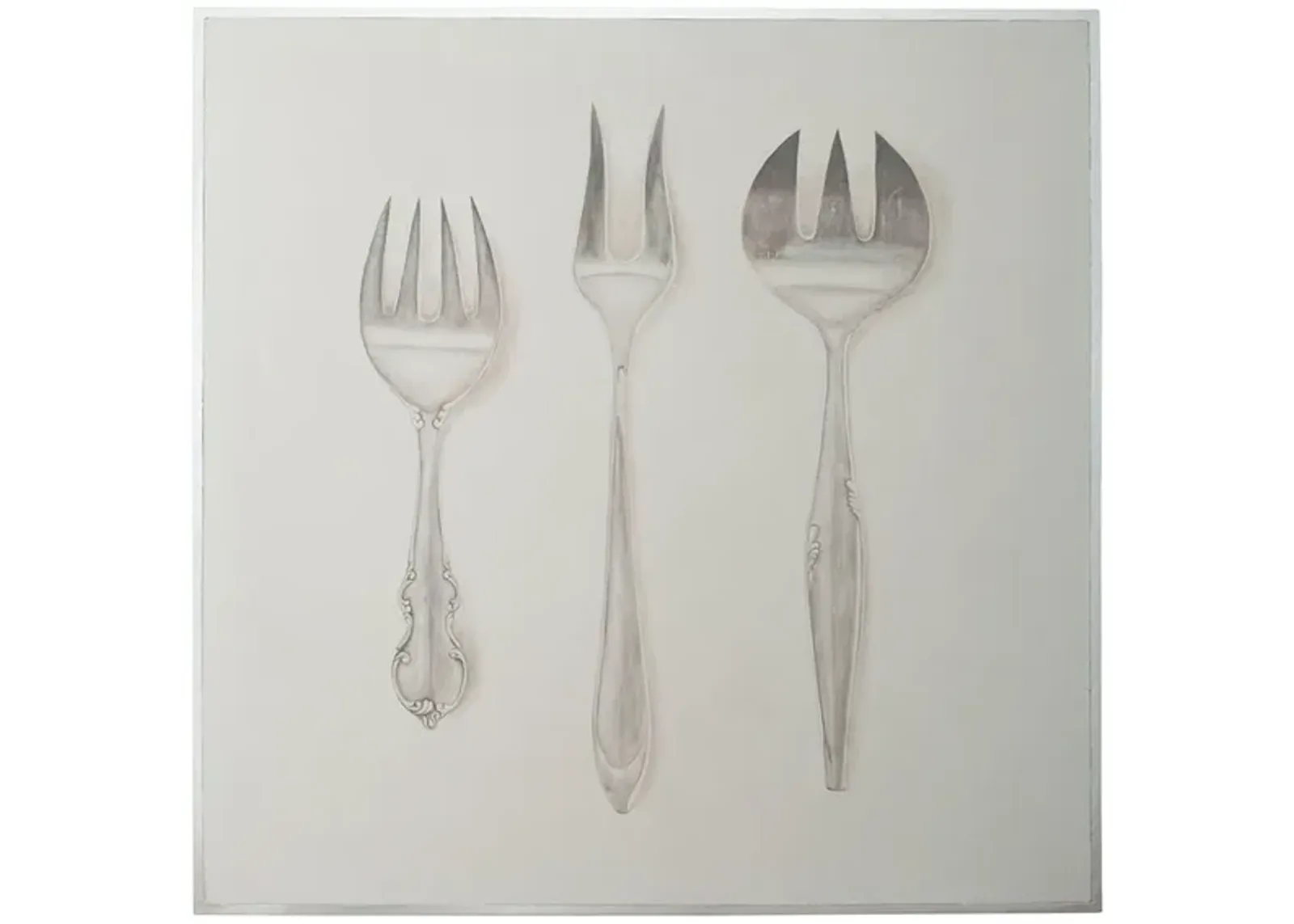 Silver Service - Hand-painted Art on Canvas