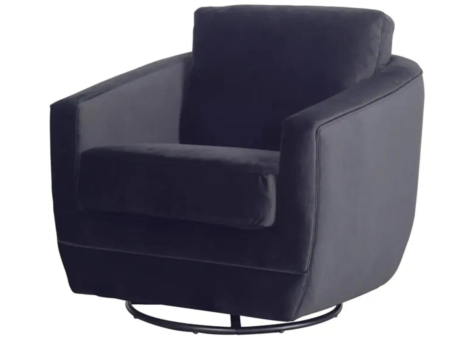 Baltimo Swivel Glider - Velvet Black