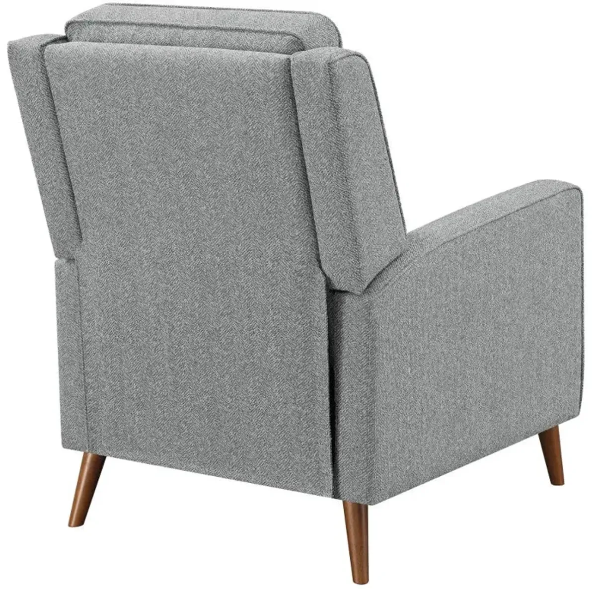 Davidson Upholstered Tufted Push Back Recliner Grey