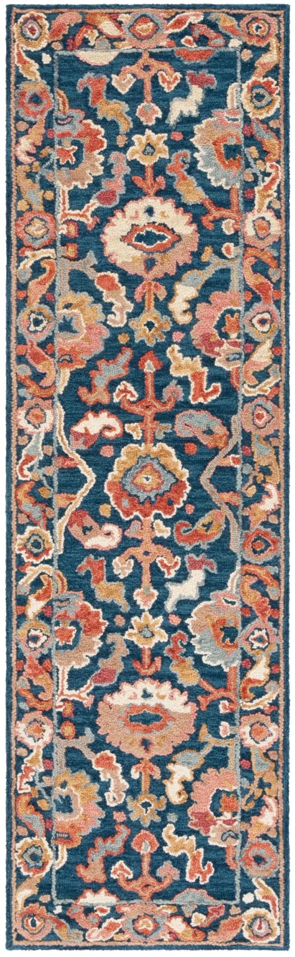 METRO 328 NAVY  2'-3' x 8' Runner Rug