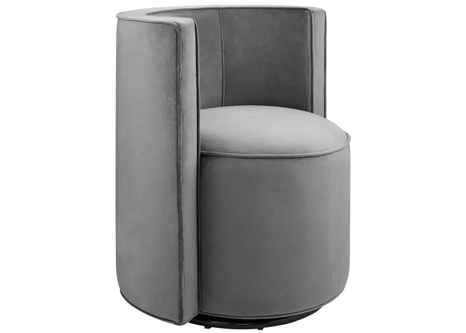 Della Performance Velvet Fabric Swivel Chair