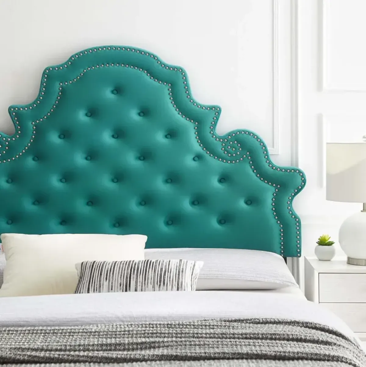 Diana Tufted Performance Velvet Twin Headboard