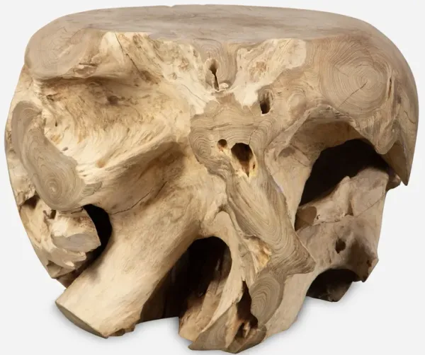 Sola Handcrafted Teak Side Table